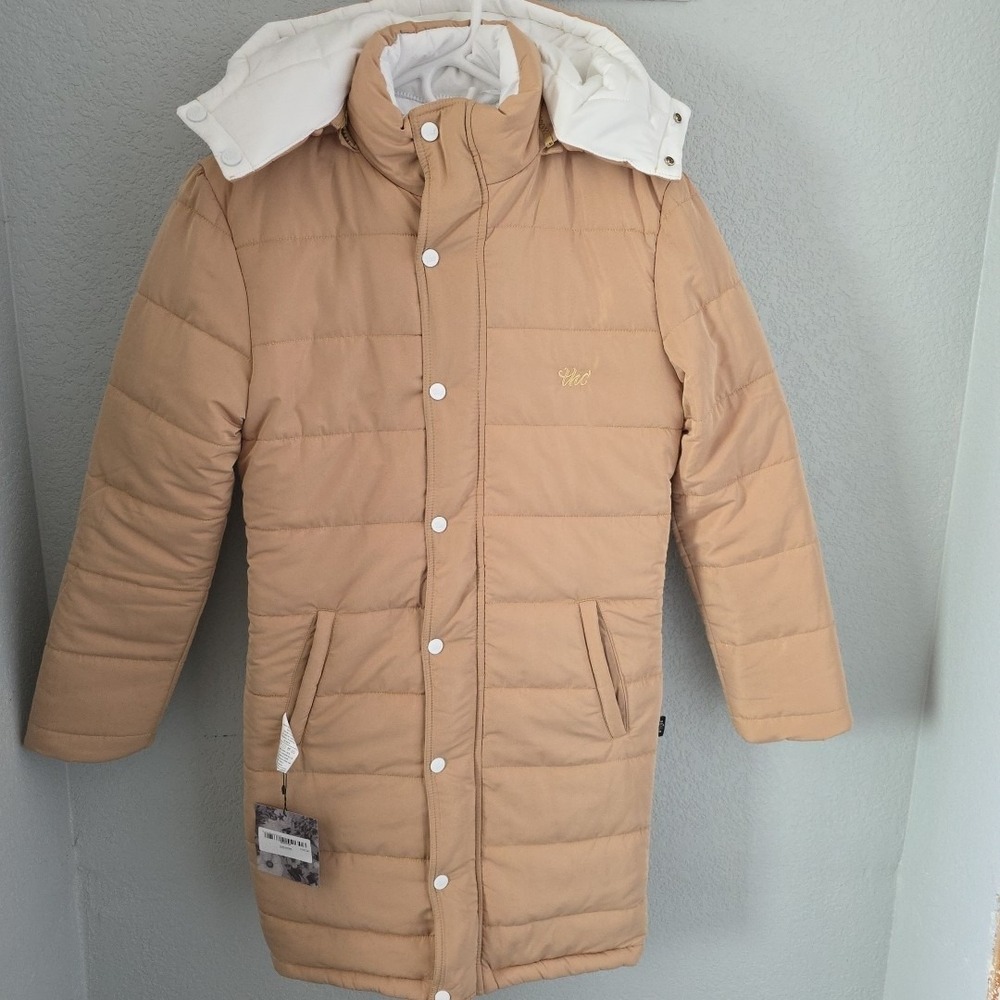 Women's Tan Puffer Jacket